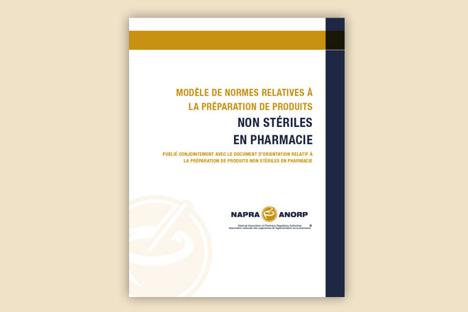 Modèle de normes relatives à la préparation de produits non stériles en pharmacie et document d’orientation